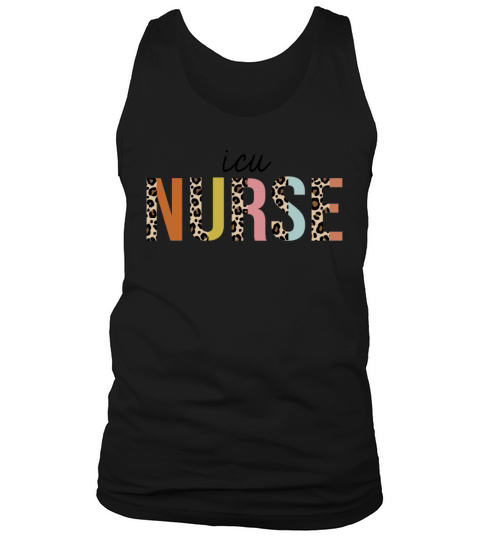 ICU Nurse Leopard Print Registered RN Nursing Tank Top Unisex
