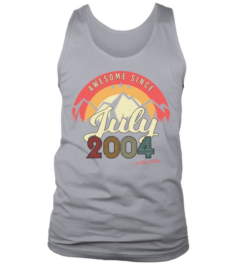July 2004 For His 18th Birthday Tank Top Unisex