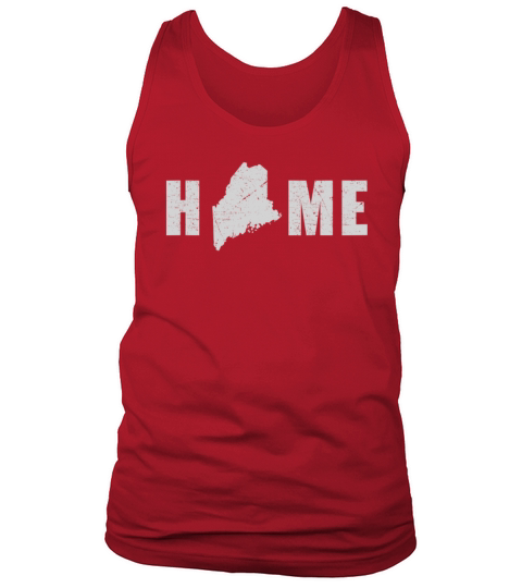 Land Map America US State Flag Home Maine Tank Top Unisex