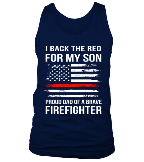 Proud Dad Firefighter - Son Tank Top Unisex
