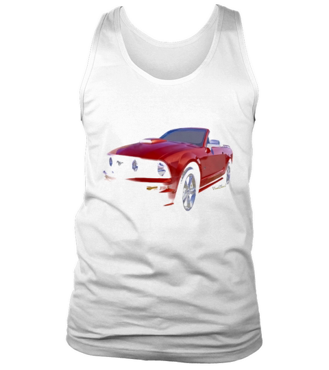 red mustang convertible Tank Top Unisex