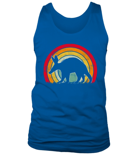 Retro Vintage Sunset Style Aardvark Orycteropodid Tank Top Unisex