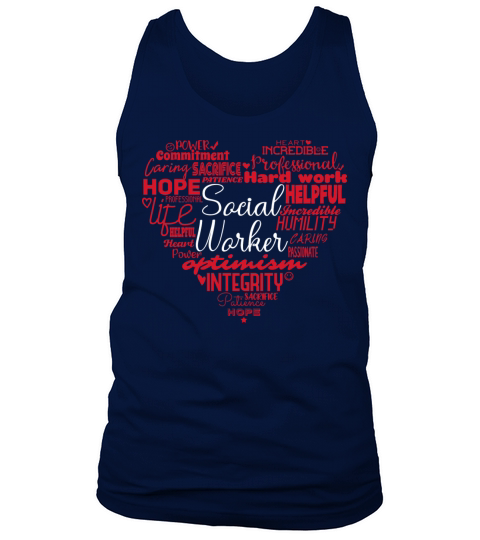 Social Worker Tag Cloud Social Work Caseworker Tank Top Unisex
