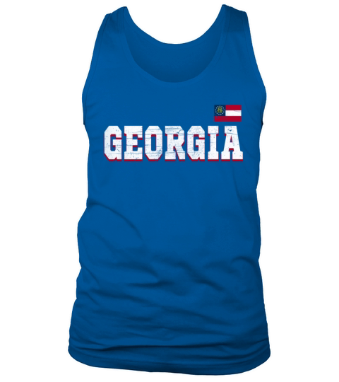 State Name America State Flag Georgia Tank Top Unisex