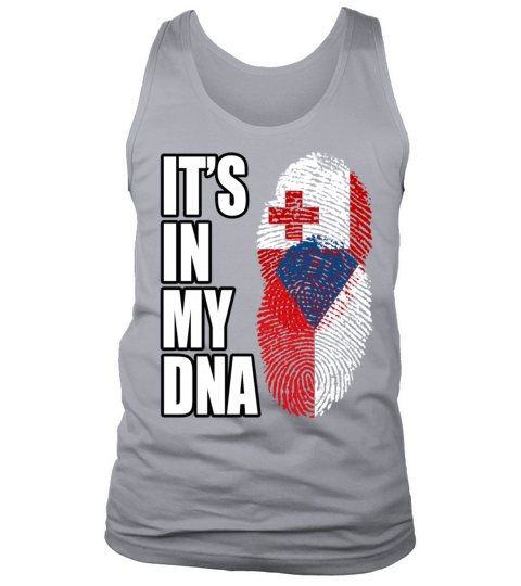 Tongan And Czech Mix Heritage DNA Flag Tank Top Unisex