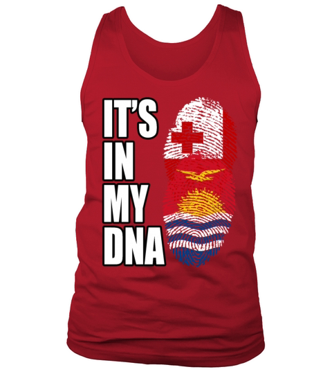 Tongan And Kiribati Mix Heritage DNA Flag Tank Top Unisex
