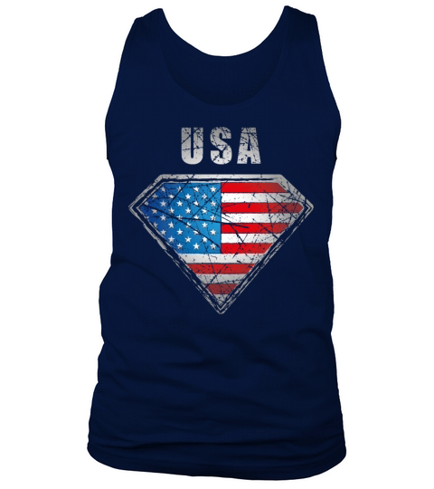 USA destroyed elite flag gem crest emblem army Tank Top Unisex