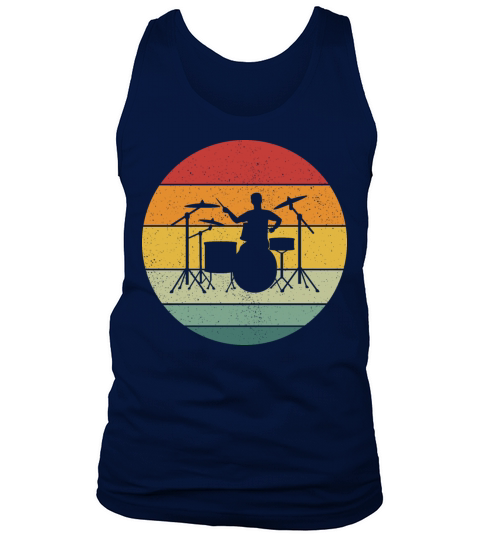 Vintage Retro Drums Vintage Music Tank Top Unisex