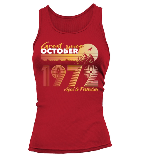 50th birthday vintage 1972 great since 1972 Tank top Woman