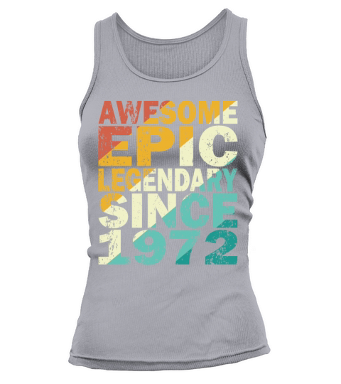 50th birthday vintage 1972 legendary since 1972 Tank top Woman
