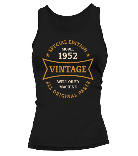 70th Birthday Gifts Born 1952 Vintage 70 Year Old Tank top Woman