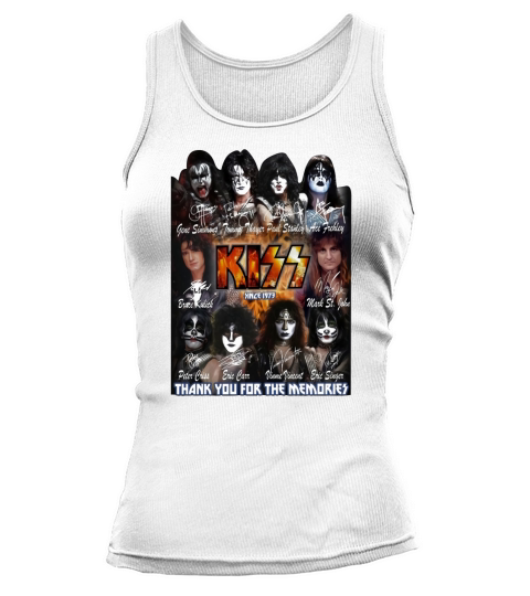 All signature Kiss since 1973 thank you for the memories shirt Tank top Woman
