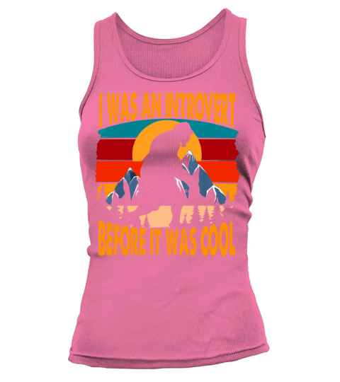 Bigfoot Sasquatch Vintage Retro Sunset Introvert Tank top Woman