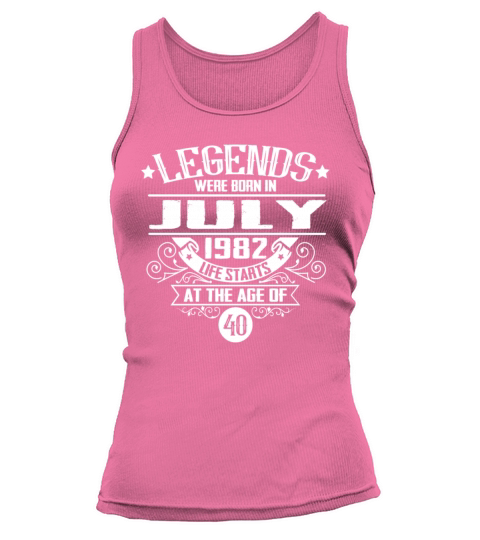 Birth Month July 1982 Vintage Vintage Birthday Tank top Woman