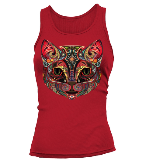 Cat Face MultiColor Tank top Woman