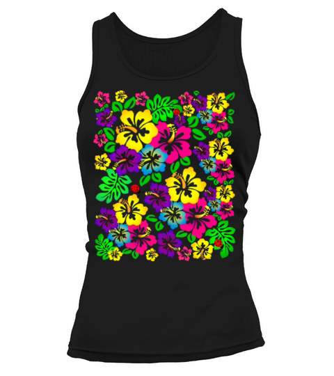 colorful luminous flowers Tank top Woman
