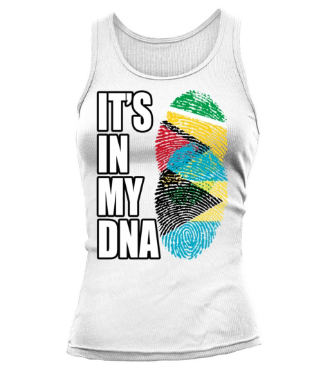 Guyanese And Bahamian Mix Heritage DNA Flag Tank top Woman