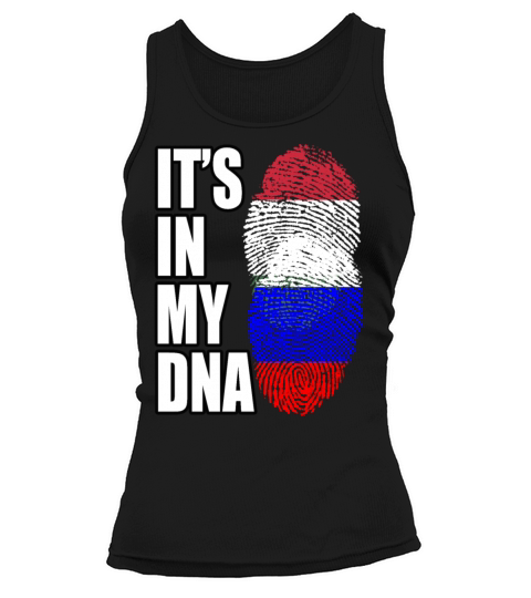 Hungarian And Russian Mix Heritage DNA Flag Tank top Woman