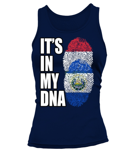 Hungarian And Salvadoran Mix Heritage DNA Flag Tank top Woman
