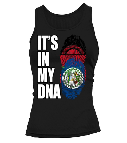 Malawian And Belizean Mix Heritage DNA Flag Tank top Woman