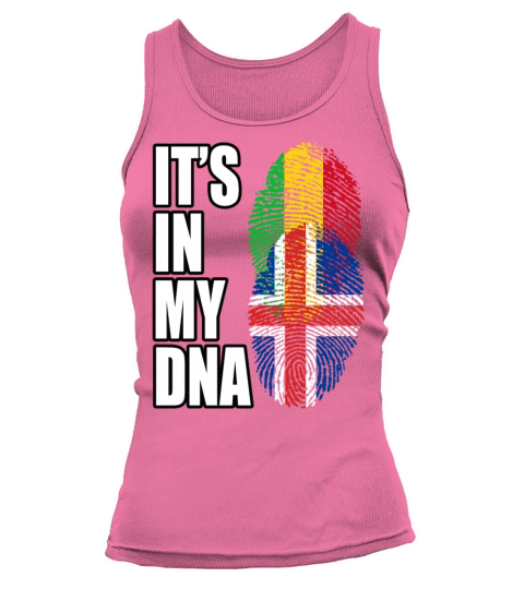 Malian And Icelandic Mix Heritage DNA Flag Tank top Woman