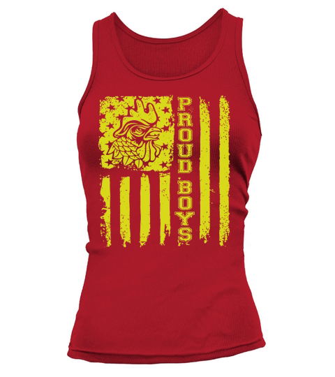 Proud Boys Flag And Fighting Rooster Tank top Woman