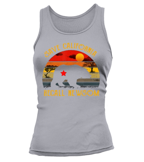 Save California Recall Newsom Vintage Sunset shirt Tank top Woman