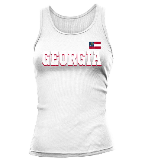 State Name America State Flag Georgia Tank top Woman