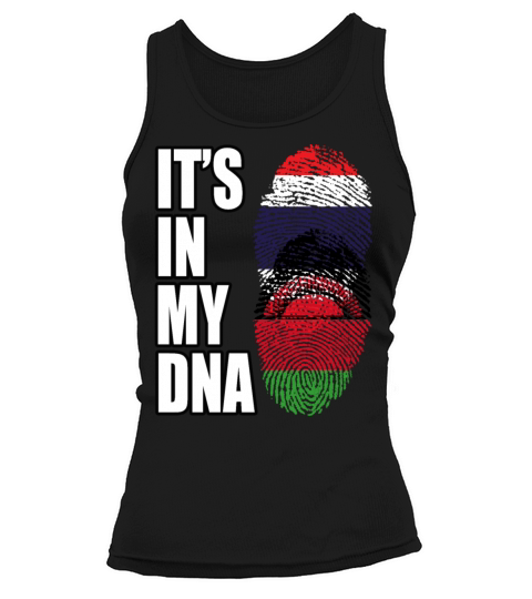 Thai And Malawian Vintage Heritage DNA Flag Tank top Woman