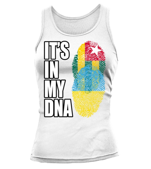 Togolese And Ukrainian Mix Heritage DNA Flag Tank top Woman