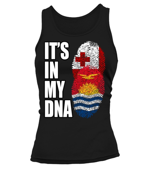 Tongan And Kiribati Mix Heritage DNA Flag Tank top Woman