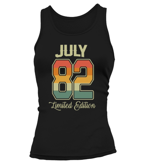 Vintage 40th Birthday July 1982 Sports Gift Tank top Woman