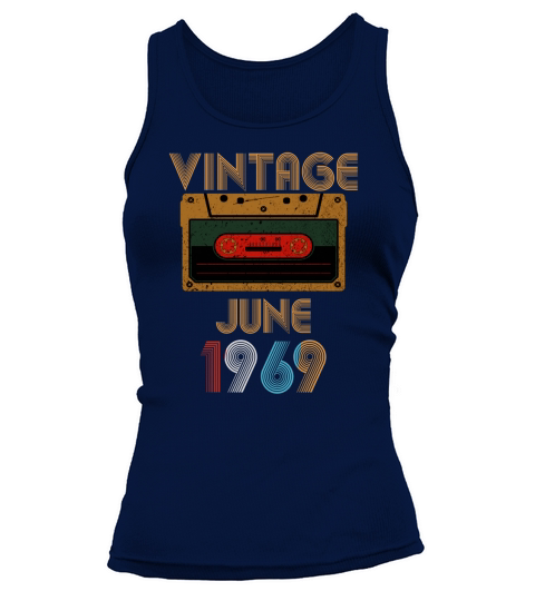 Vintage Birthday Cassette Tape June 1969 51st Tank top Woman