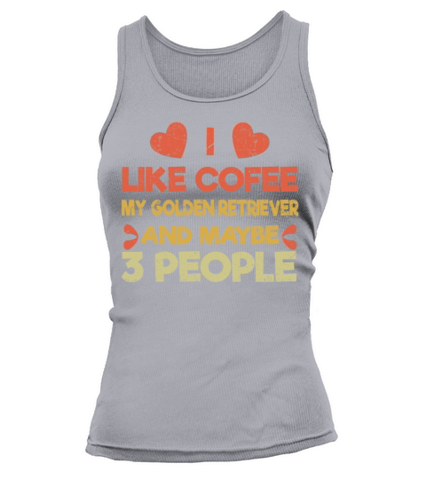 Vintage Pet Dog Like Coffee Love Retriever Tank top Woman