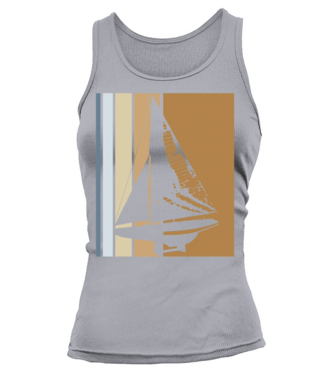 Vintage Sailboat Boat Ship Sailor Yacht Sailing Tank top Woman