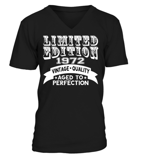 1972 Vintage 50th Birthday Limited Edition V-Neck T-shirt