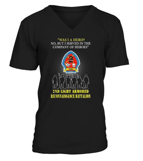 2nd light armored Reconnaissance Battalion V-Neck T-shirt