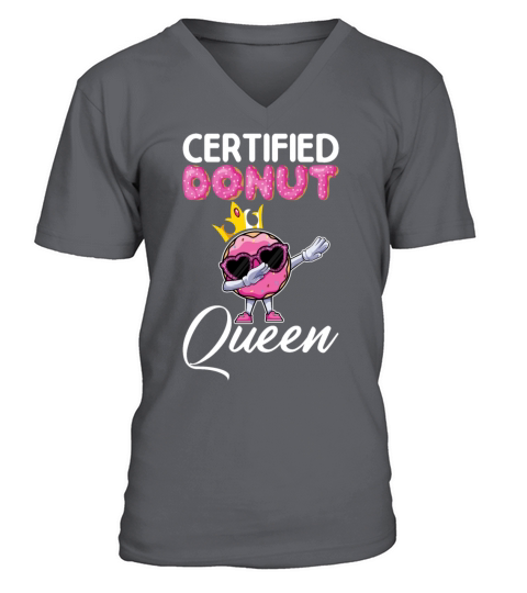 Certified Donut Queen - Funny Dab Dance Style V-Neck T-shirt