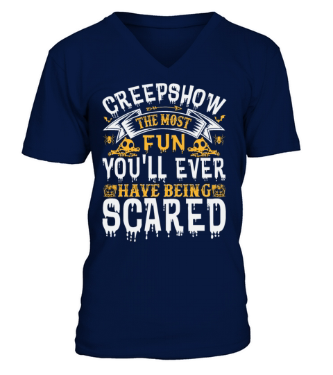 Creepshow the most fun youll ever have bein scared V-Neck T-shirt