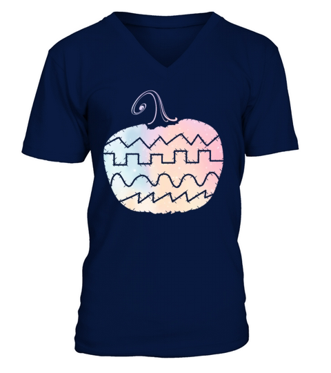 Cute Pumpkin Analog Synthesizer V-Neck T-shirt