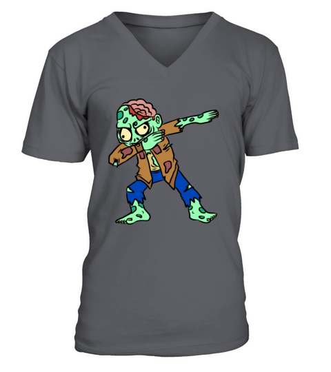 Dabbing Zombie T shirt Halloween Boys Kids Dab Fun V-Neck T-shirt