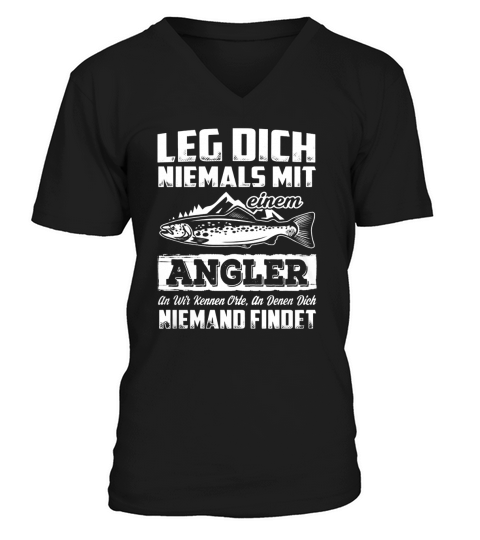 EINEM ANGLER - LIMITIERTE AUFLAGE! V-Neck T-shirt