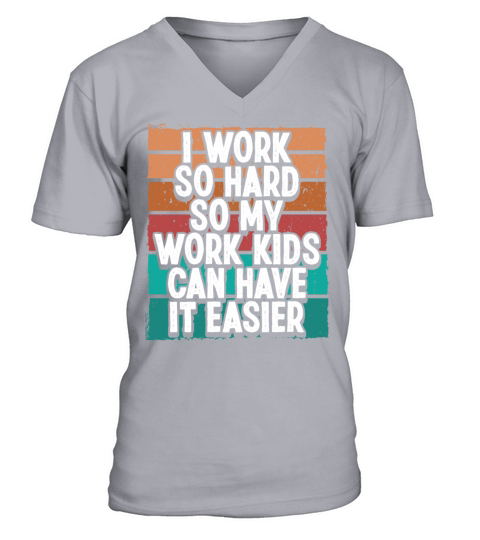 EMT Work Dad Vintage Work Father Coworker Retired V-Neck T-shirt