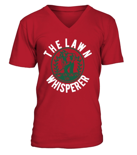 Funny Lawn Whisperer T-Shirt - Grass King, Yard Care V-Neck T-shirt