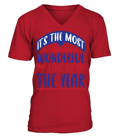 Halloween Its the most wonderful time V-Neck T-shirt