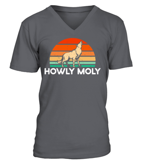 Howly Moly Coyote Hunting Trapping Trapper V-Neck T-shirt