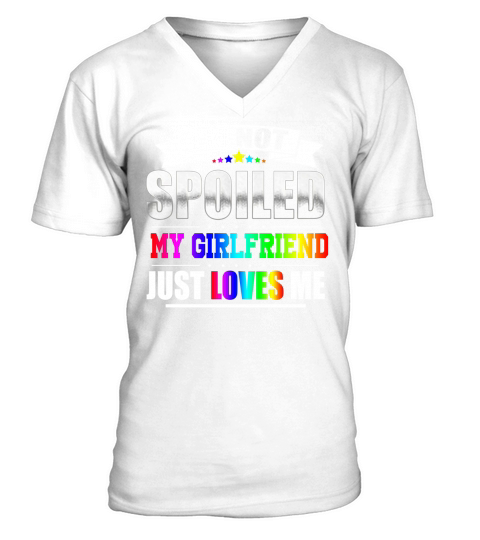 My Girlfriends Just Love Me Lesbian Tee V-Neck T-shirt