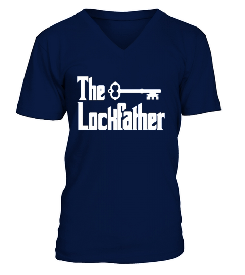 Professional Locksmith The Lockfather V-Neck T-shirt
