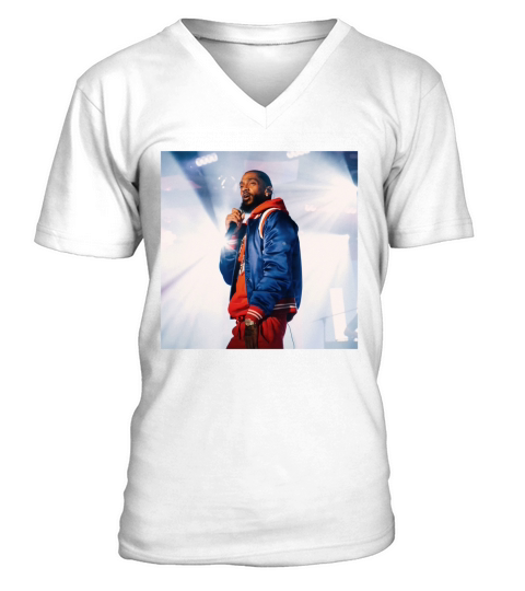 Rip Rest In Peace King Nipsey Hussle Crenshaw TMC Marathon V-Neck T-shirt