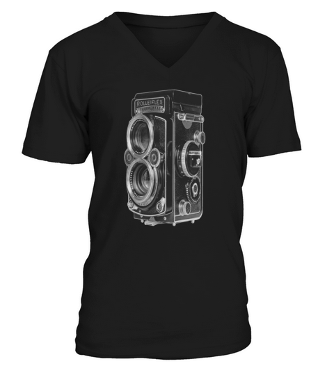 rolleiflex camera V-Neck T-shirt